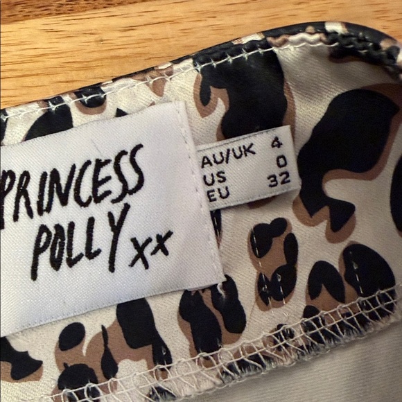 Princess Polly Leopard Print Skirt Women’s size 0 - Picture 3 of 5